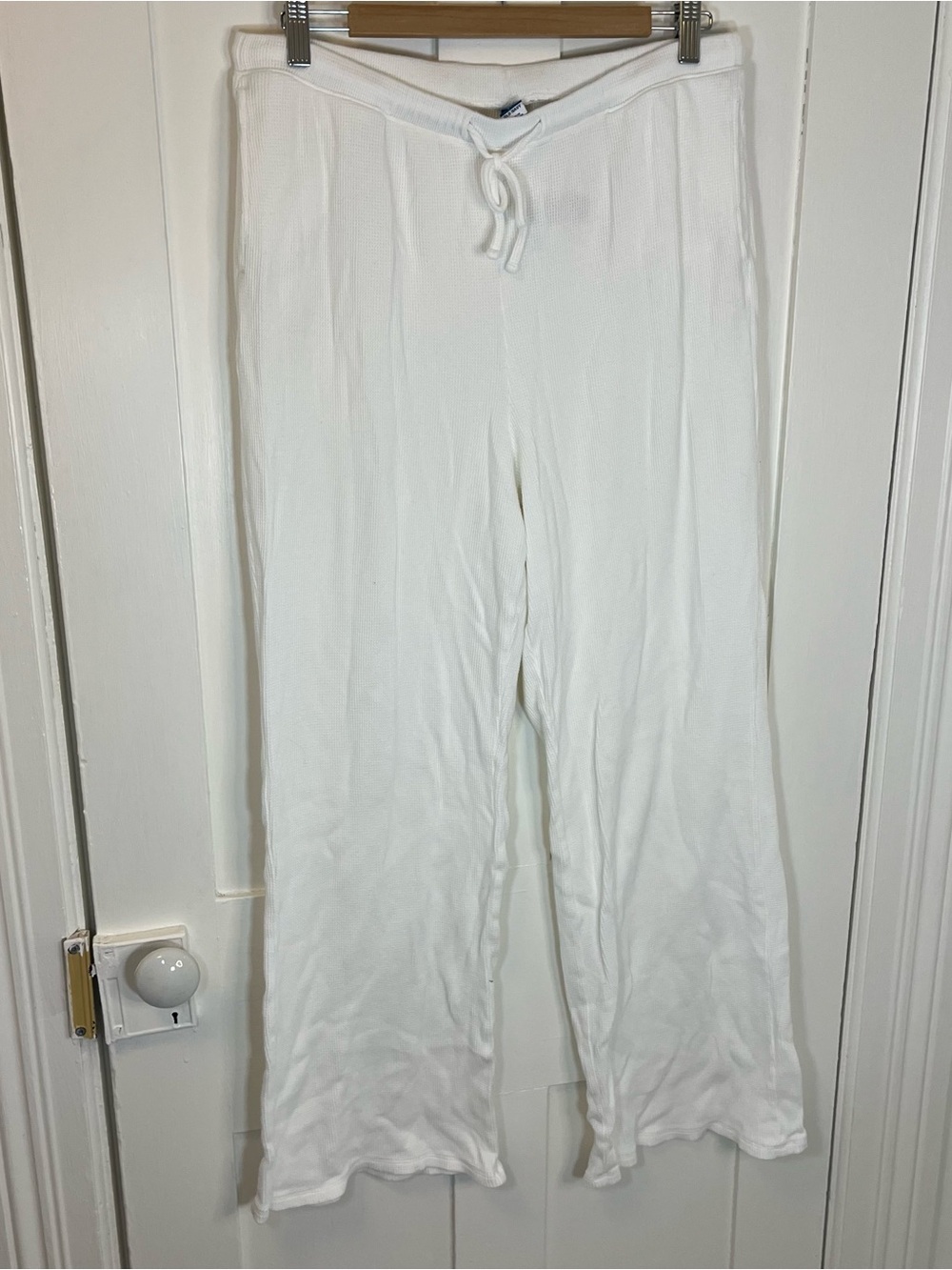 Old Navy White waffle Women's Drawstring Lounge pants in TALL